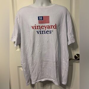 Vineyard Vines White American Flag Shirt